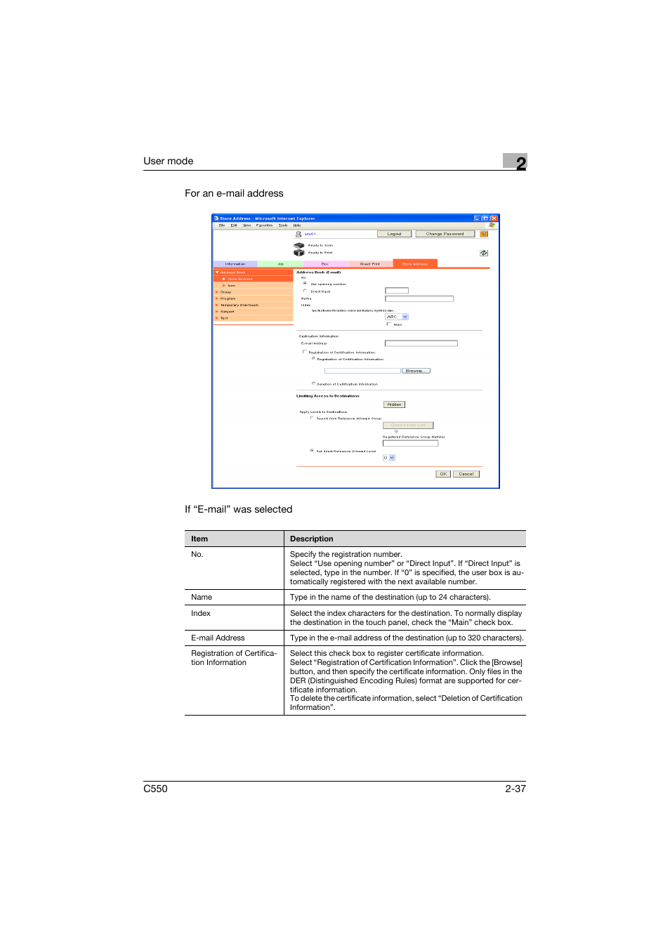 Konica Minolta bizhub C550 User Manual | Page 72 / 243