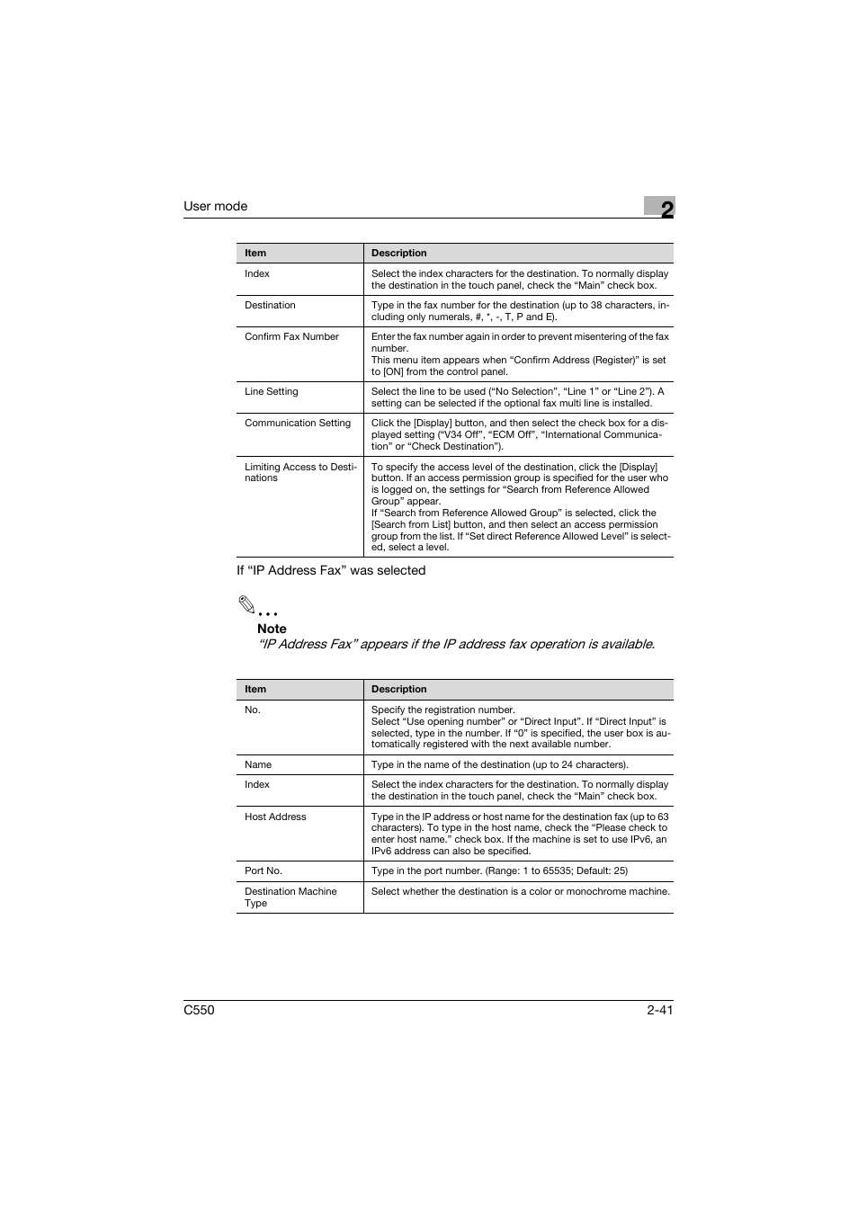 Konica Minolta bizhub C550 User Manual | Page 76 / 243