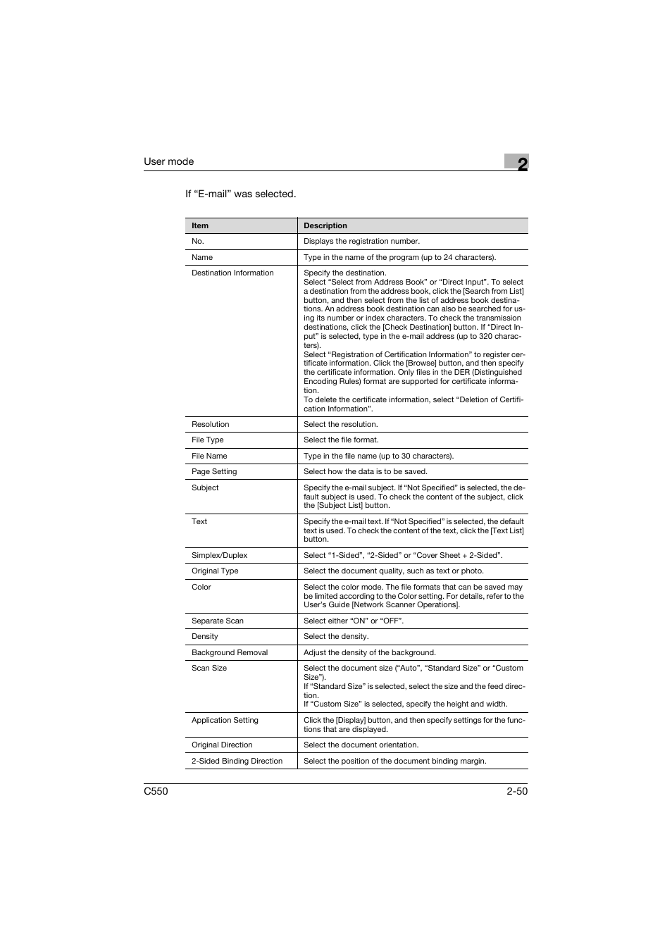 Konica Minolta bizhub C550 User Manual | Page 85 / 243