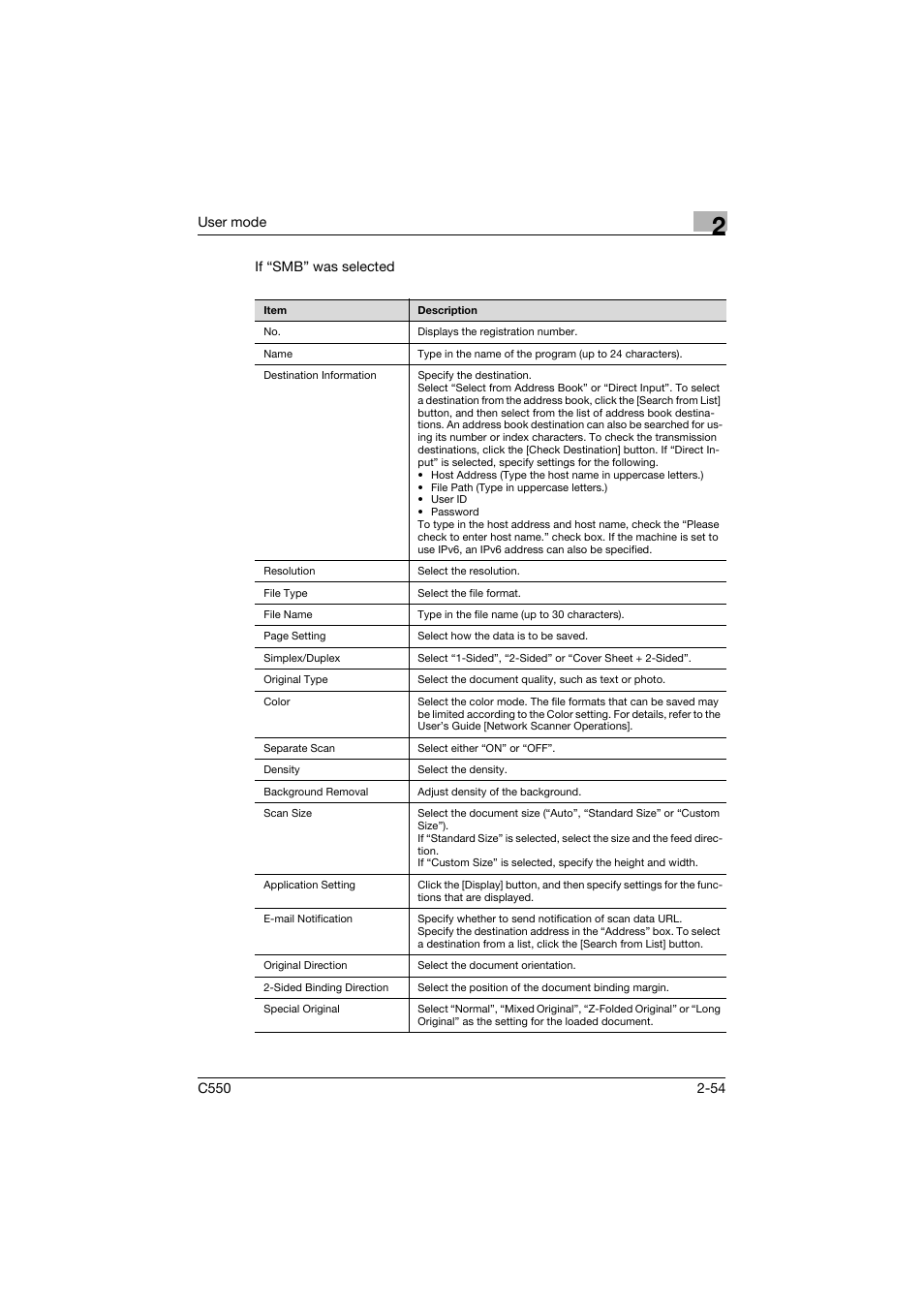 Konica Minolta bizhub C550 User Manual | Page 89 / 243