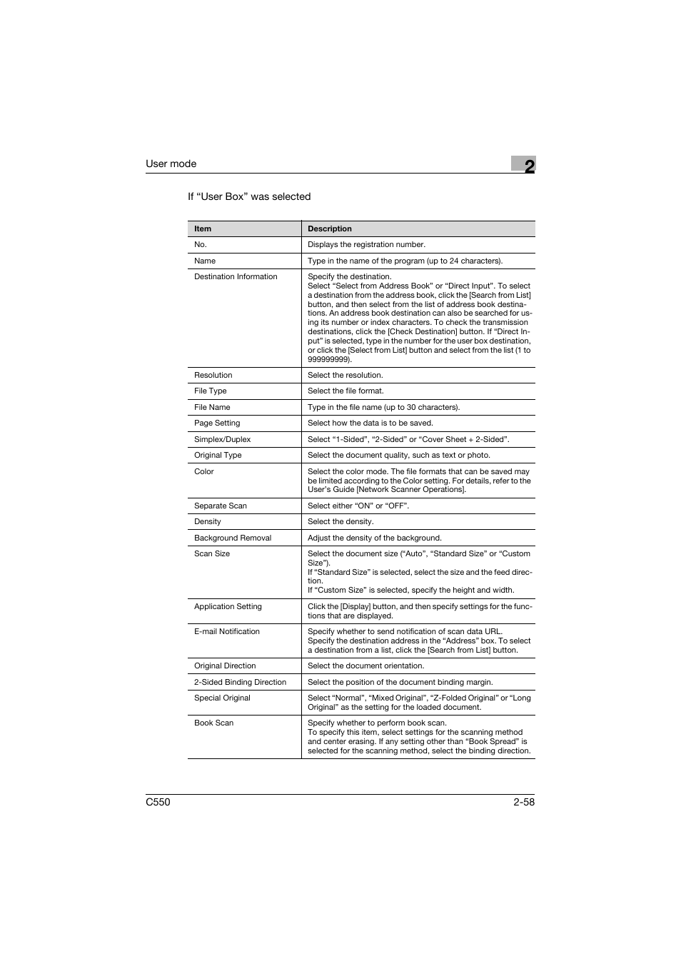 Konica Minolta bizhub C550 User Manual | Page 93 / 243