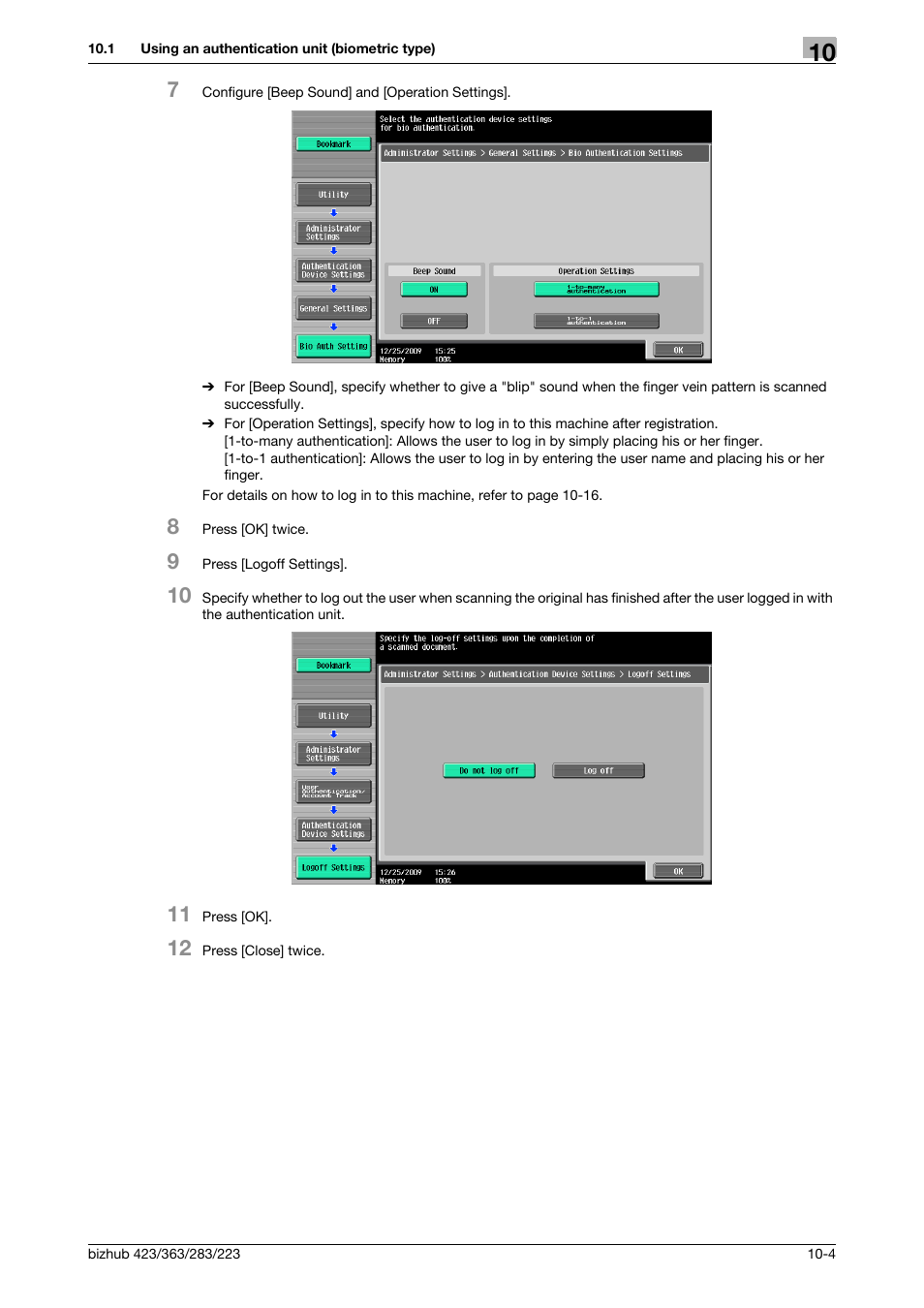 Konica Minolta BIZHUB 223 User Manual | Page 210 / 266