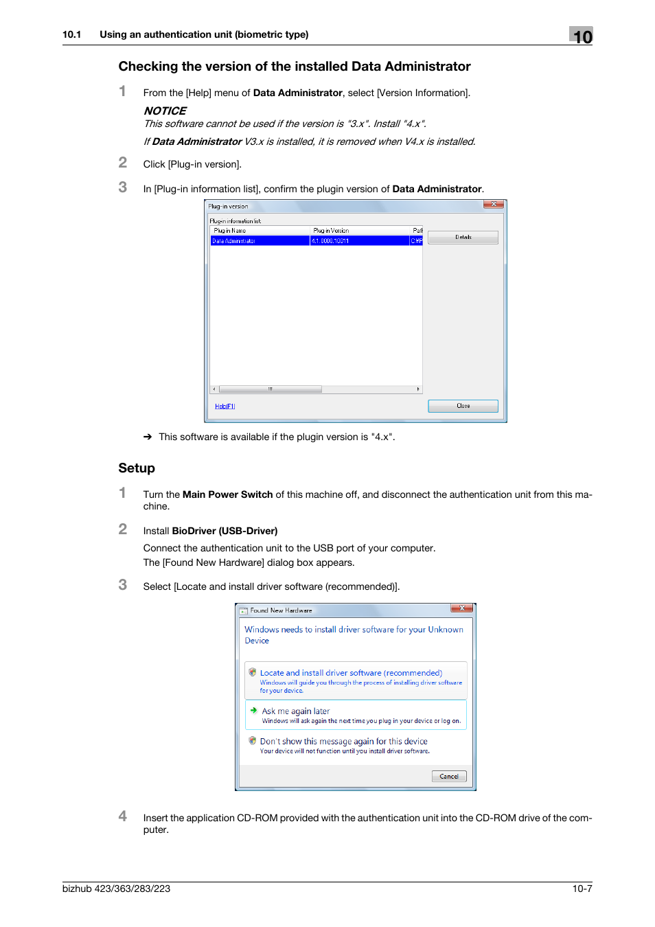 Setup | Konica Minolta BIZHUB 223 User Manual | Page 213 / 266