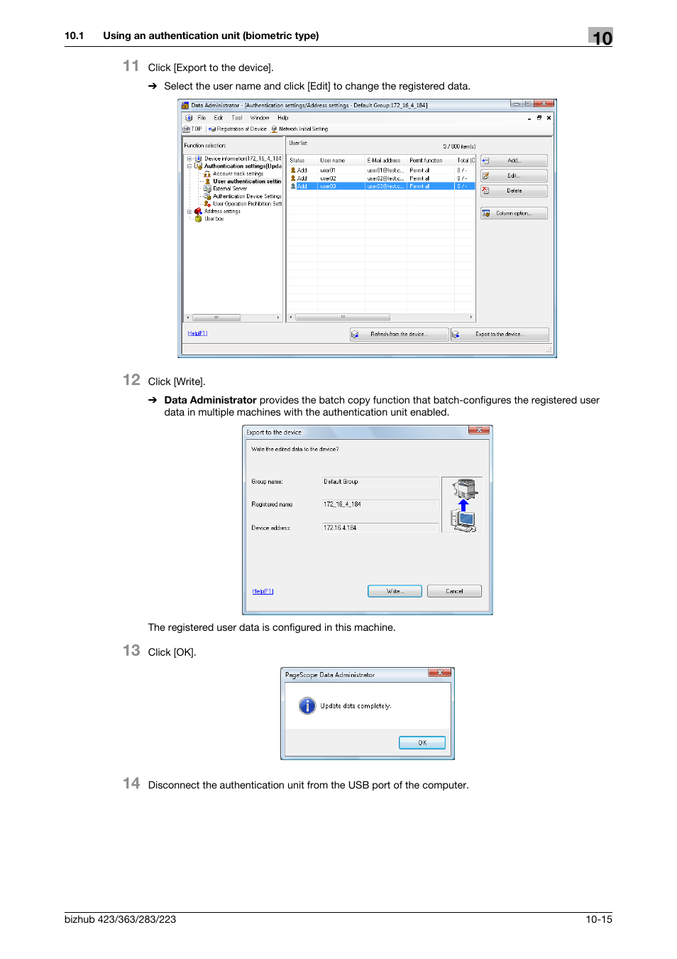 Konica Minolta BIZHUB 223 User Manual | Page 221 / 266