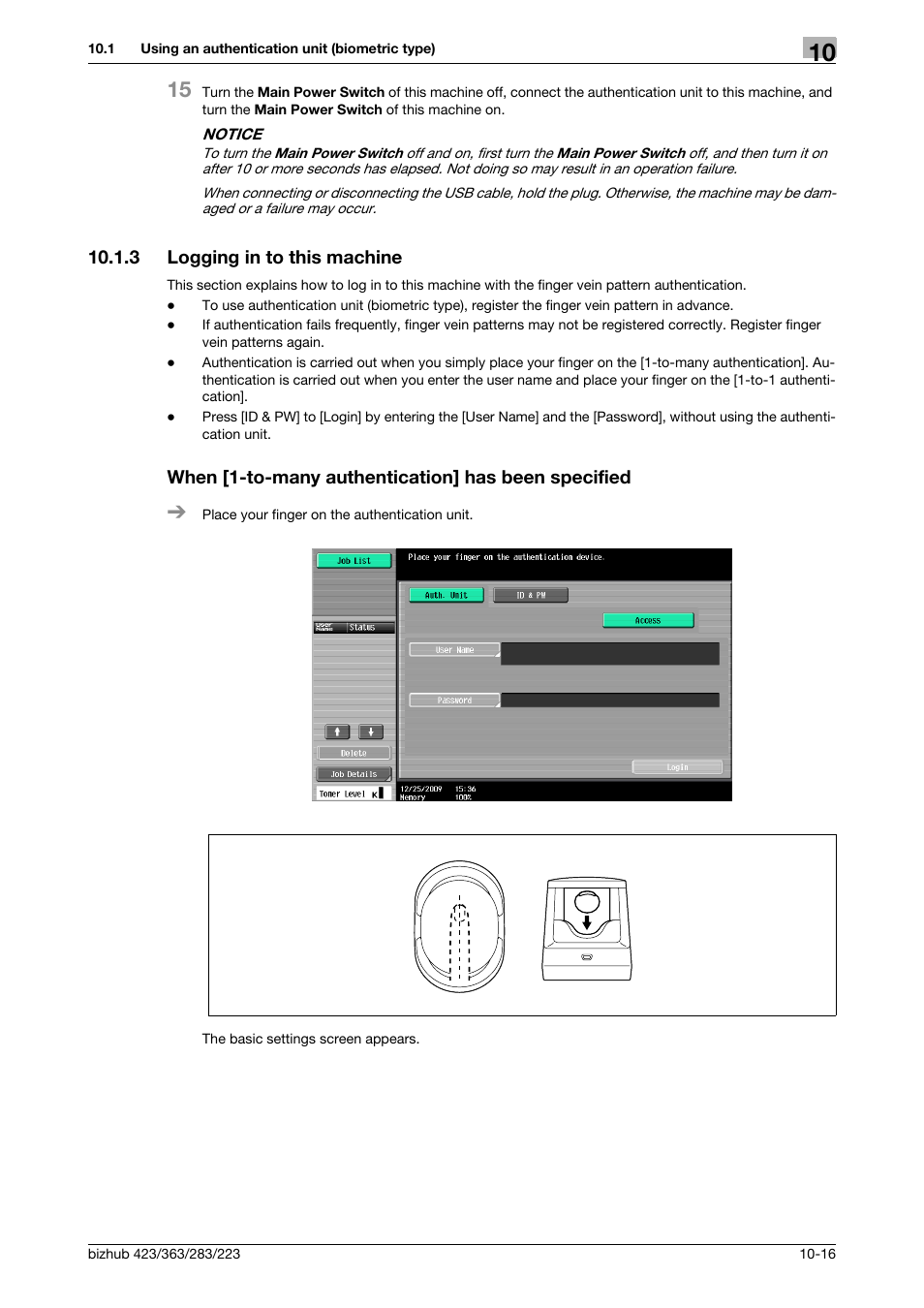 3 logging in to this machine, When [1-to-many authentication] has been specified | Konica Minolta BIZHUB 223 User Manual | Page 222 / 266