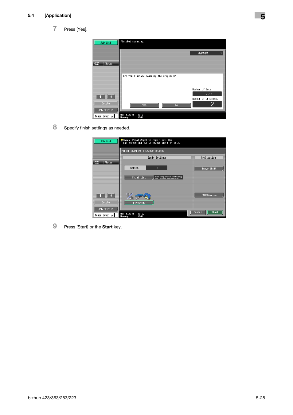 Konica Minolta BIZHUB 223 User Manual | Page 84 / 266