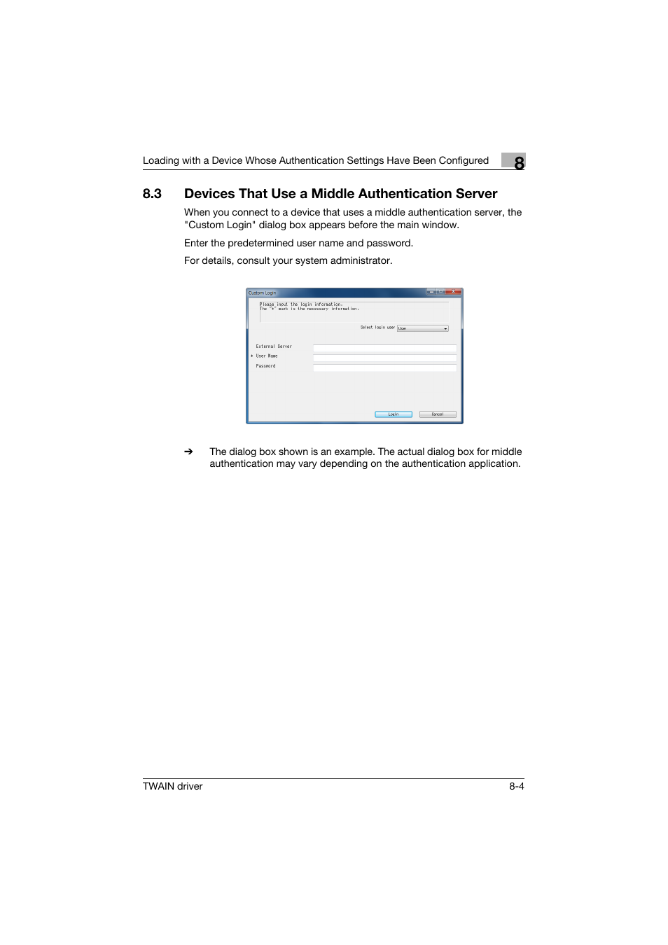 3 devices that use a middle authentication server, Devices that use a middle authentication server -4 | Konica Minolta bizhub C754 User Manual | Page 47 / 50