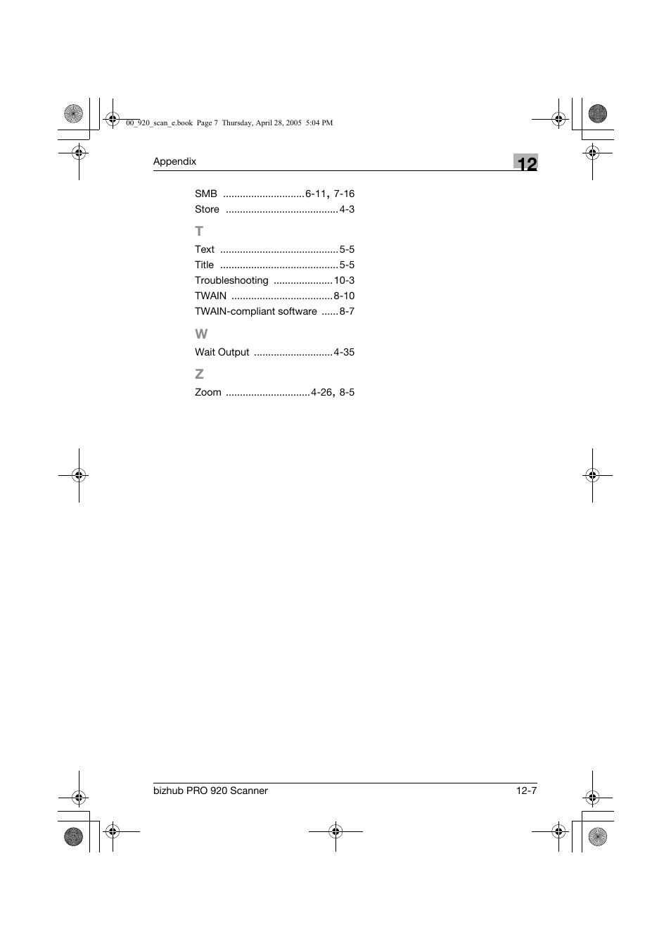 Konica Minolta bizhub PRO 920 User Manual | Page 174 / 178