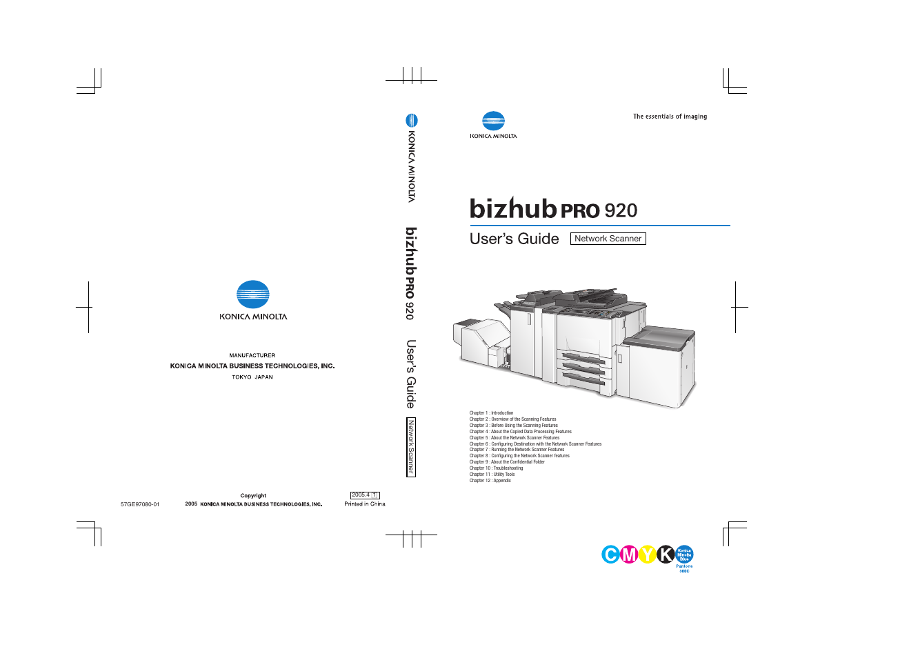 Network scanner | Konica Minolta bizhub PRO 920 User Manual | Page 178 / 178