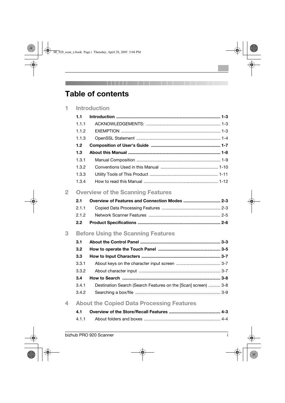 Konica Minolta bizhub PRO 920 User Manual | Page 2 / 178