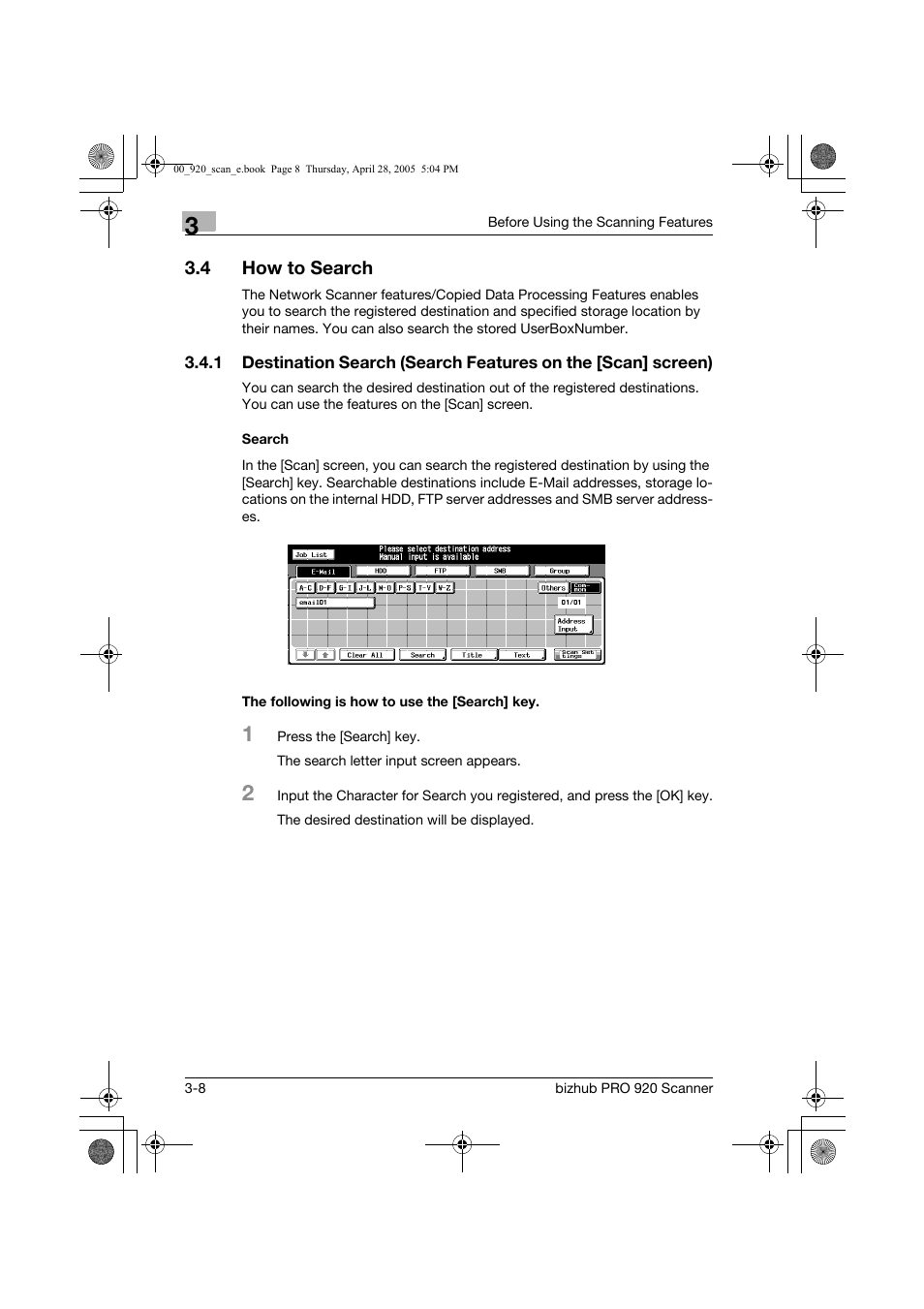 4 how to search | Konica Minolta bizhub PRO 920 User Manual | Page 31 / 178