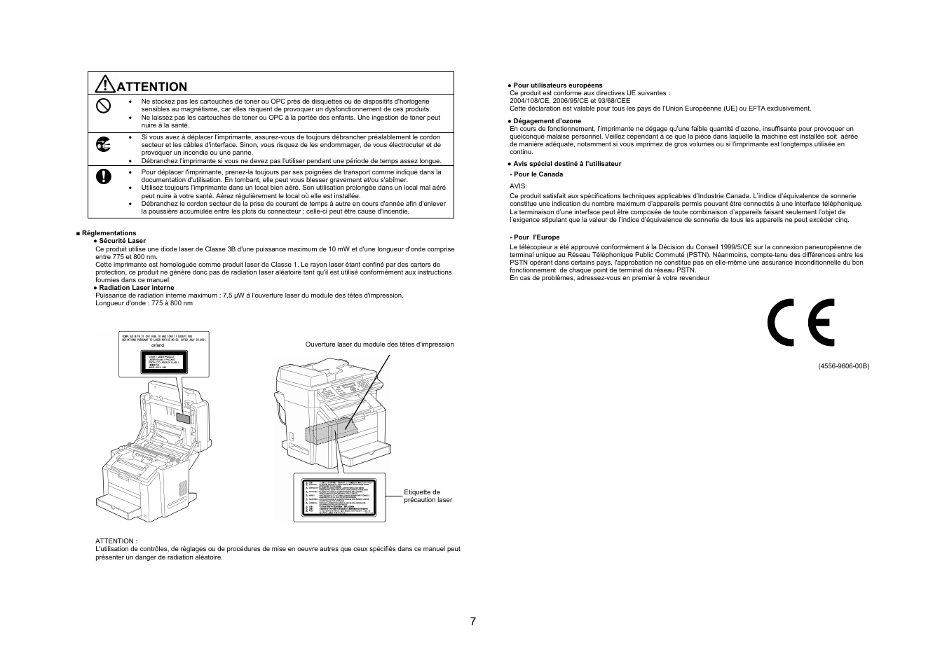 Attention | Konica Minolta bizhub C10X User Manual | Page 6 / 47