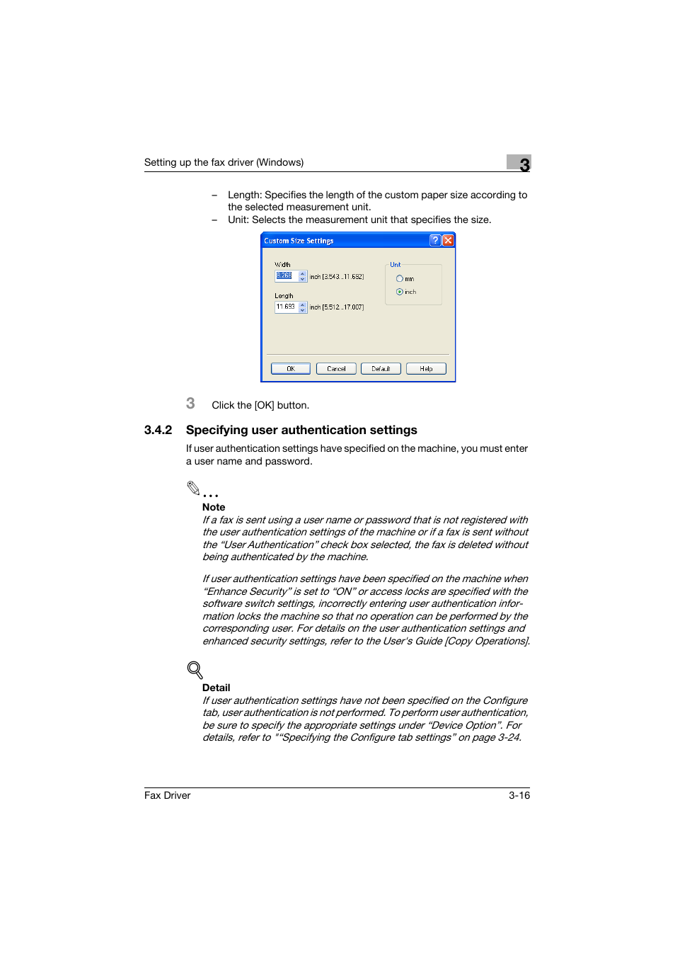 2 specifying user authentication settings, Specifying user authentication settings -16 | Konica Minolta bizhub 282 User Manual | Page 63 / 94