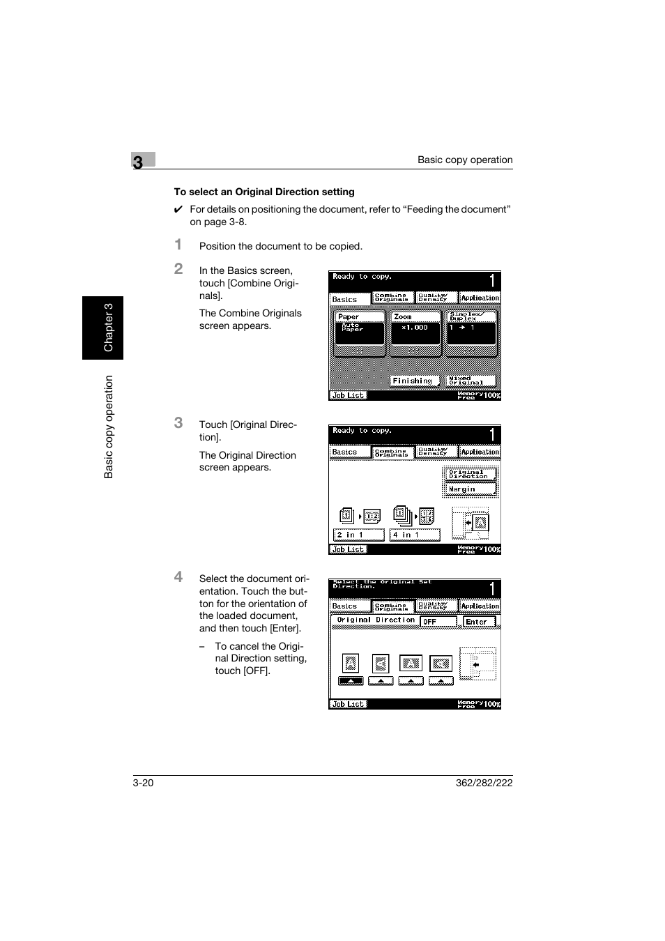 To select an original direction setting, To select an original direction setting -20 | Konica Minolta bizhub 282 User Manual | Page 135 / 424
