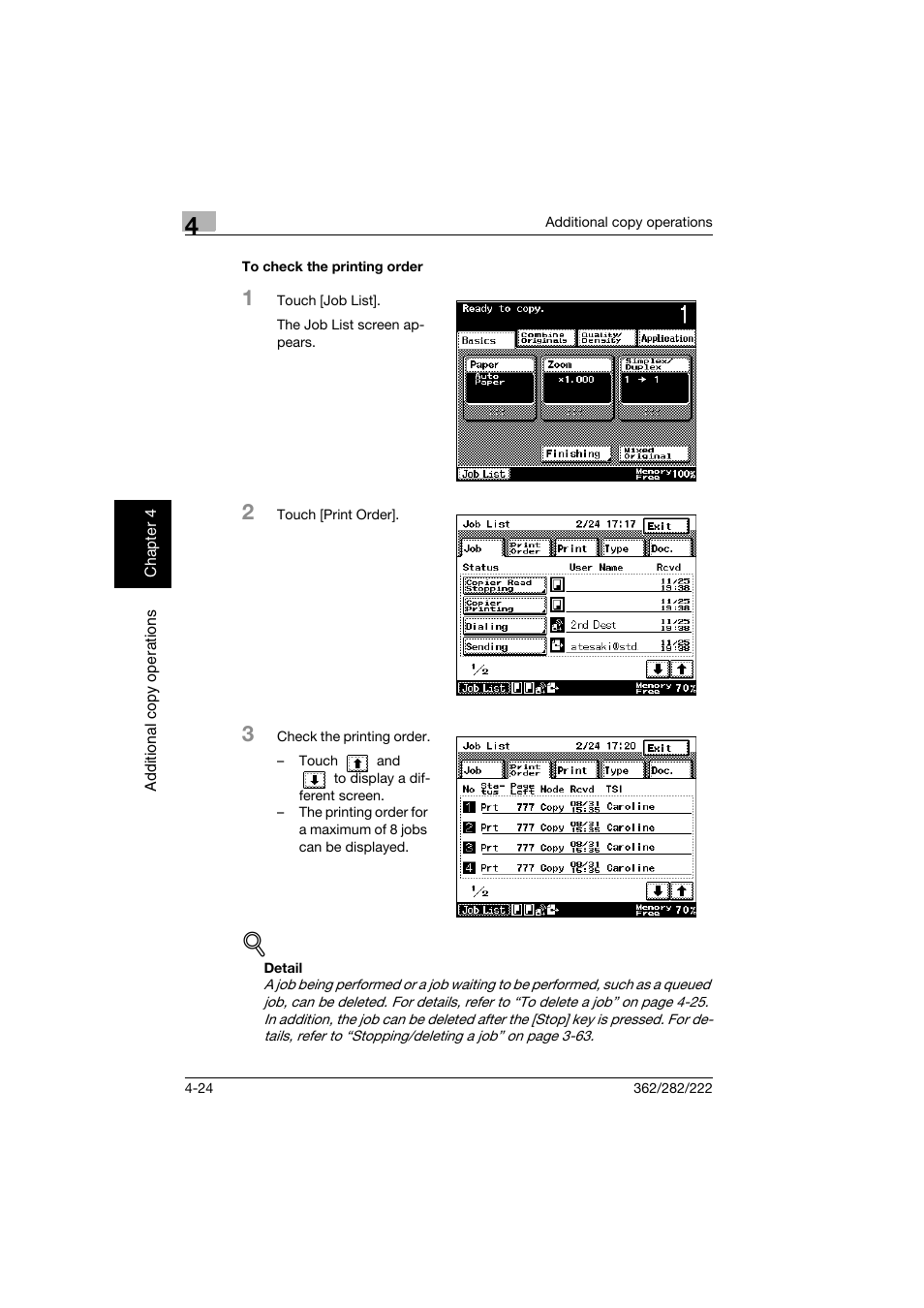 To check the printing order, To check the printing order -24 | Konica Minolta bizhub 282 User Manual | Page 203 / 424