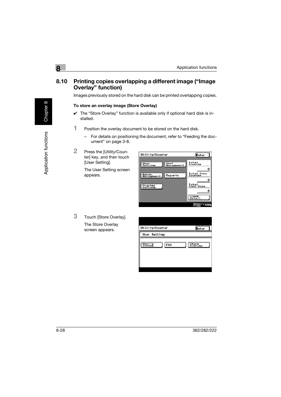 To store an overlay image (store overlay), To store an overlay image (store overlay) -28 | Konica Minolta bizhub 282 User Manual | Page 299 / 424