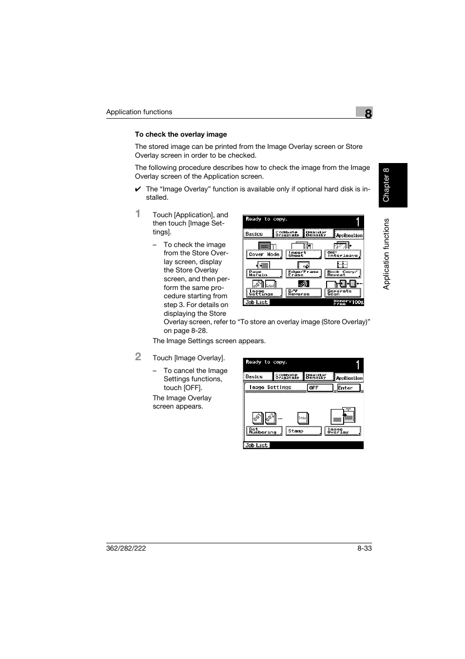 To check the overlay image, To check the overlay image -33 | Konica Minolta bizhub 282 User Manual | Page 304 / 424