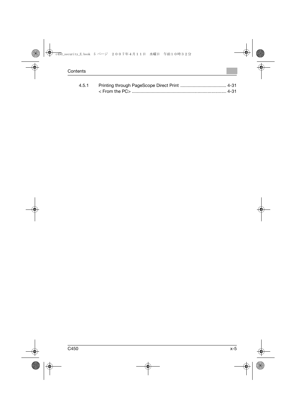 Konica Minolta BIZHUB C450 User Manual | Page 6 / 188