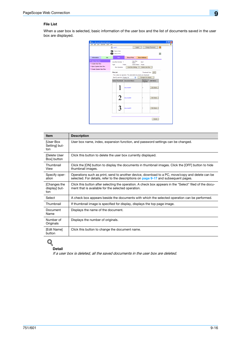 File list, File list -16 | Konica Minolta bizhub 751 User Manual | Page 206 / 238