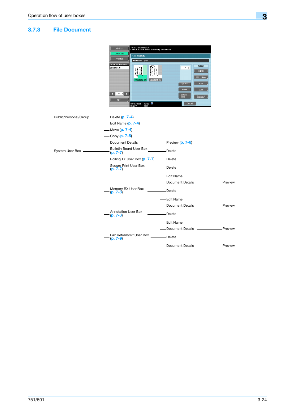 3 file document, File document -24 | Konica Minolta bizhub 751 User Manual | Page 72 / 238