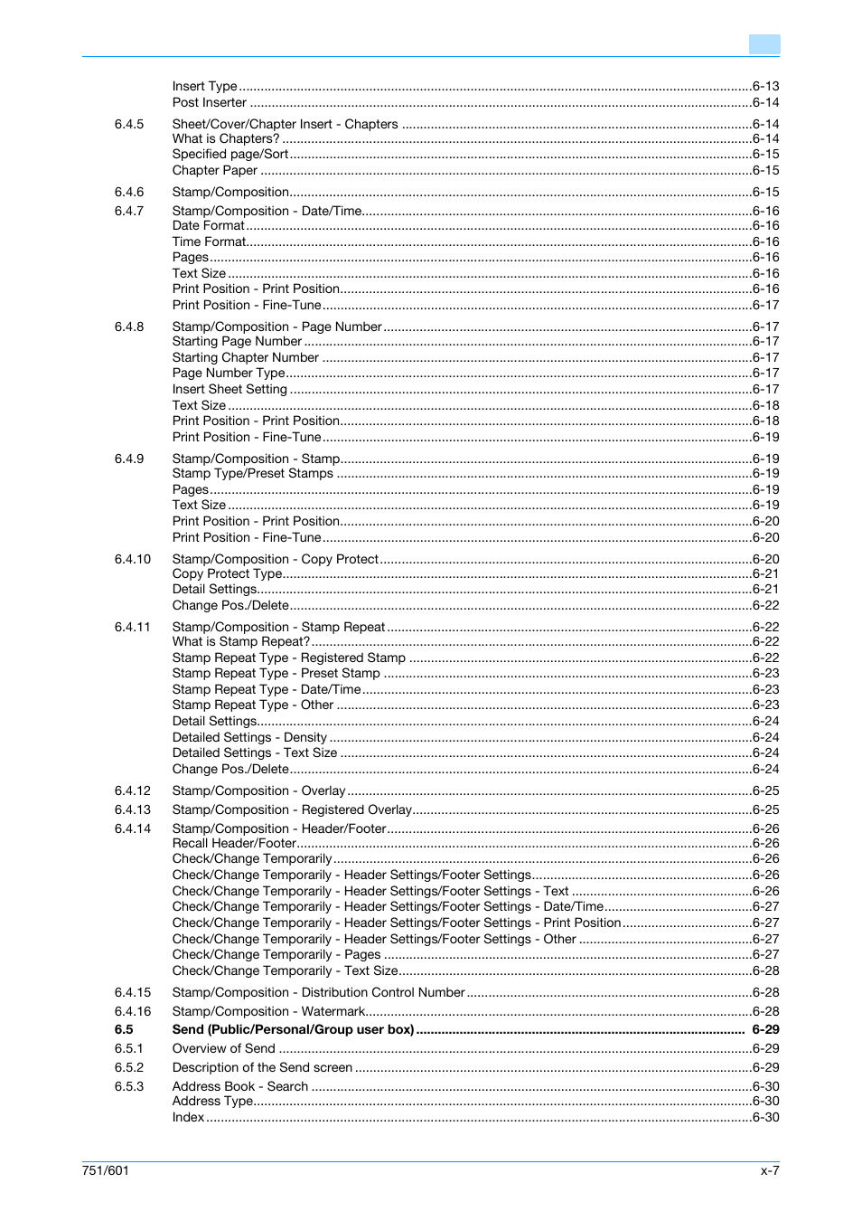 Konica Minolta bizhub 751 User Manual | Page 8 / 238