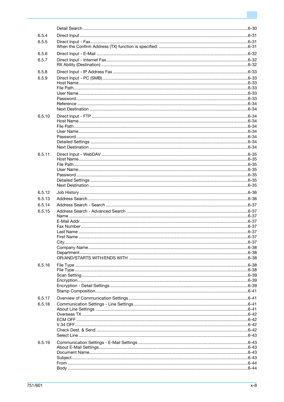 Konica Minolta bizhub 751 User Manual | Page 9 / 238