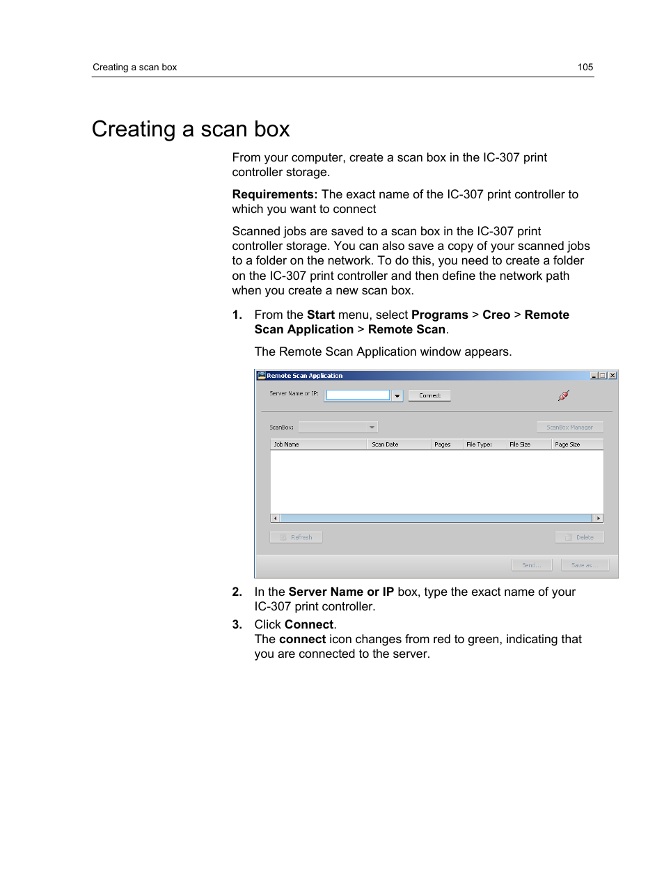 Creating a scan box | Konica Minolta bizhub PRESS C7000 User Manual | Page 115 / 218