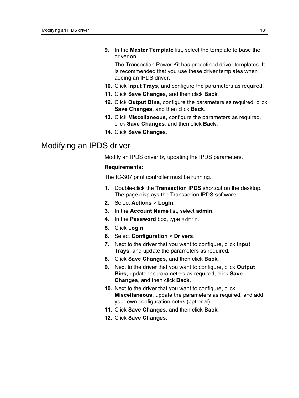 Modifying an ipds driver | Konica Minolta bizhub PRESS C7000 User Manual | Page 191 / 218