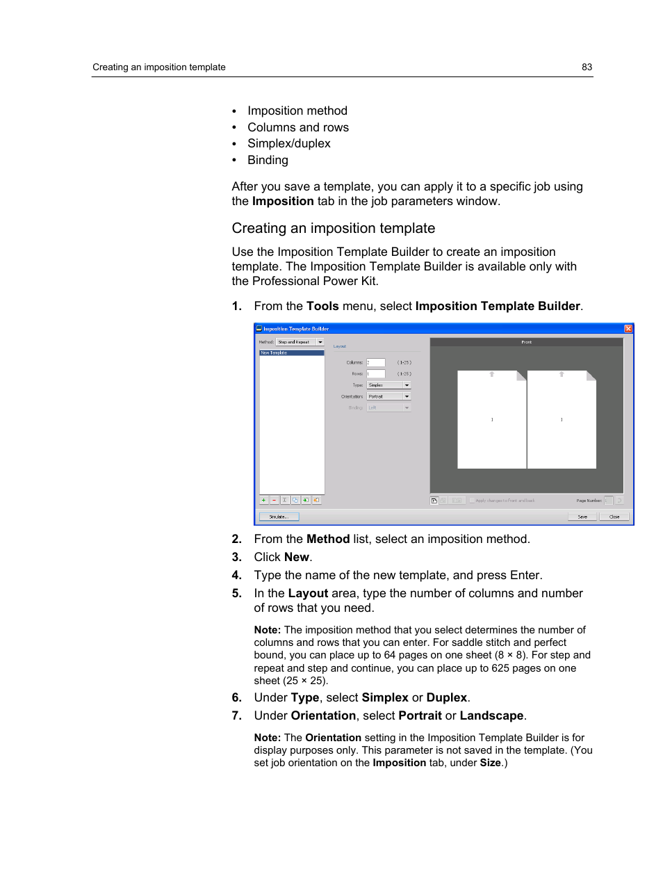 Creating an imposition template | Konica Minolta bizhub PRESS C7000 User Manual | Page 93 / 218