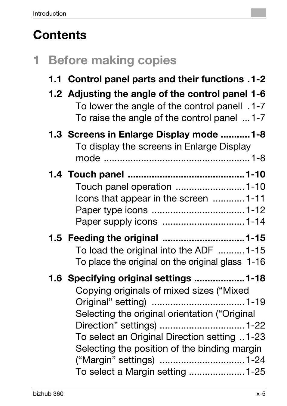 Konica Minolta bizhub 360 User Manual | Page 7 / 152