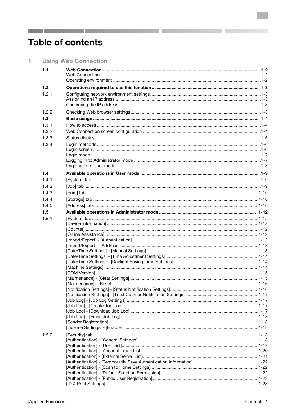 Konica Minolta bizhub C3350 User Manual | Page 2 / 153