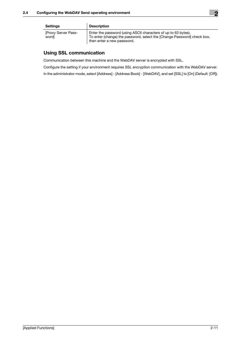 Using ssl communication, Using ssl communication -11 | Konica Minolta bizhub C3350 User Manual | Page 79 / 153
