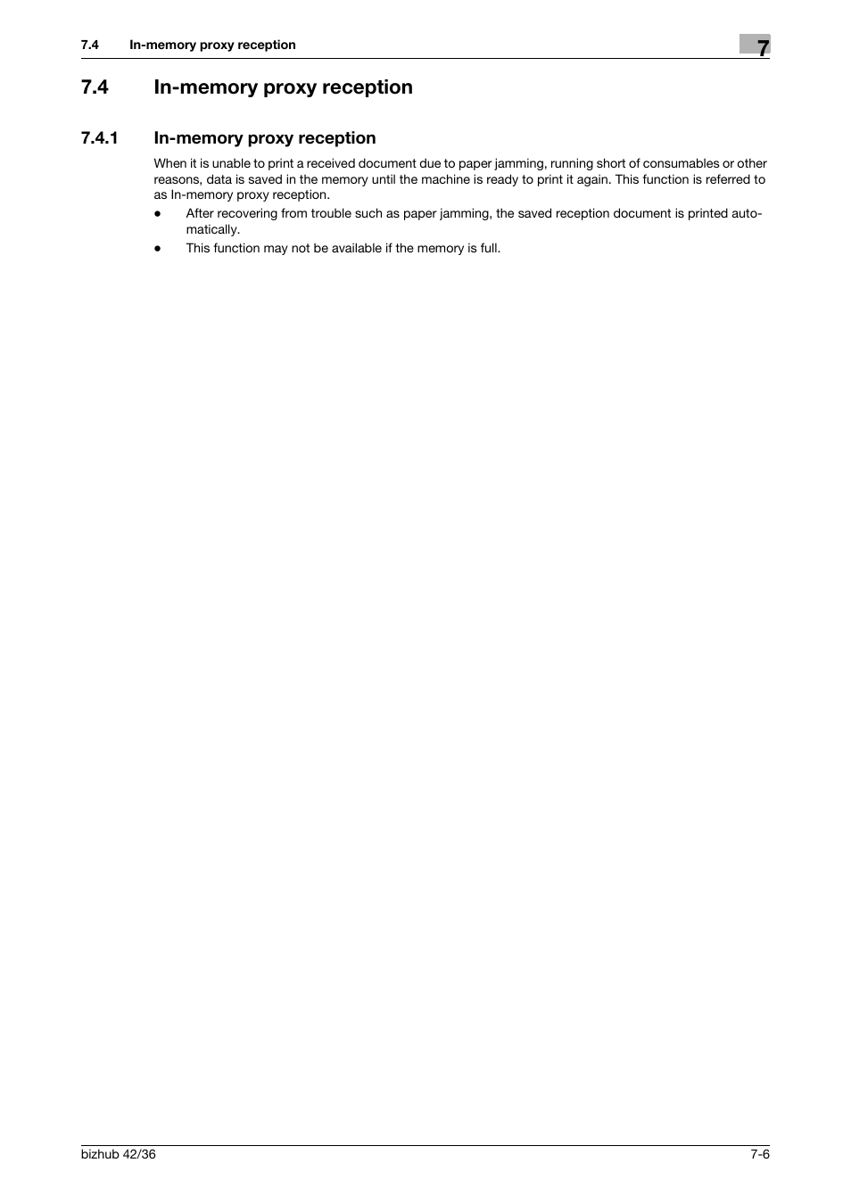 4 in-memory proxy reception, 1 in-memory proxy reception, In-memory proxy reception -6 | Konica Minolta bizhub 36 User Manual | Page 91 / 195