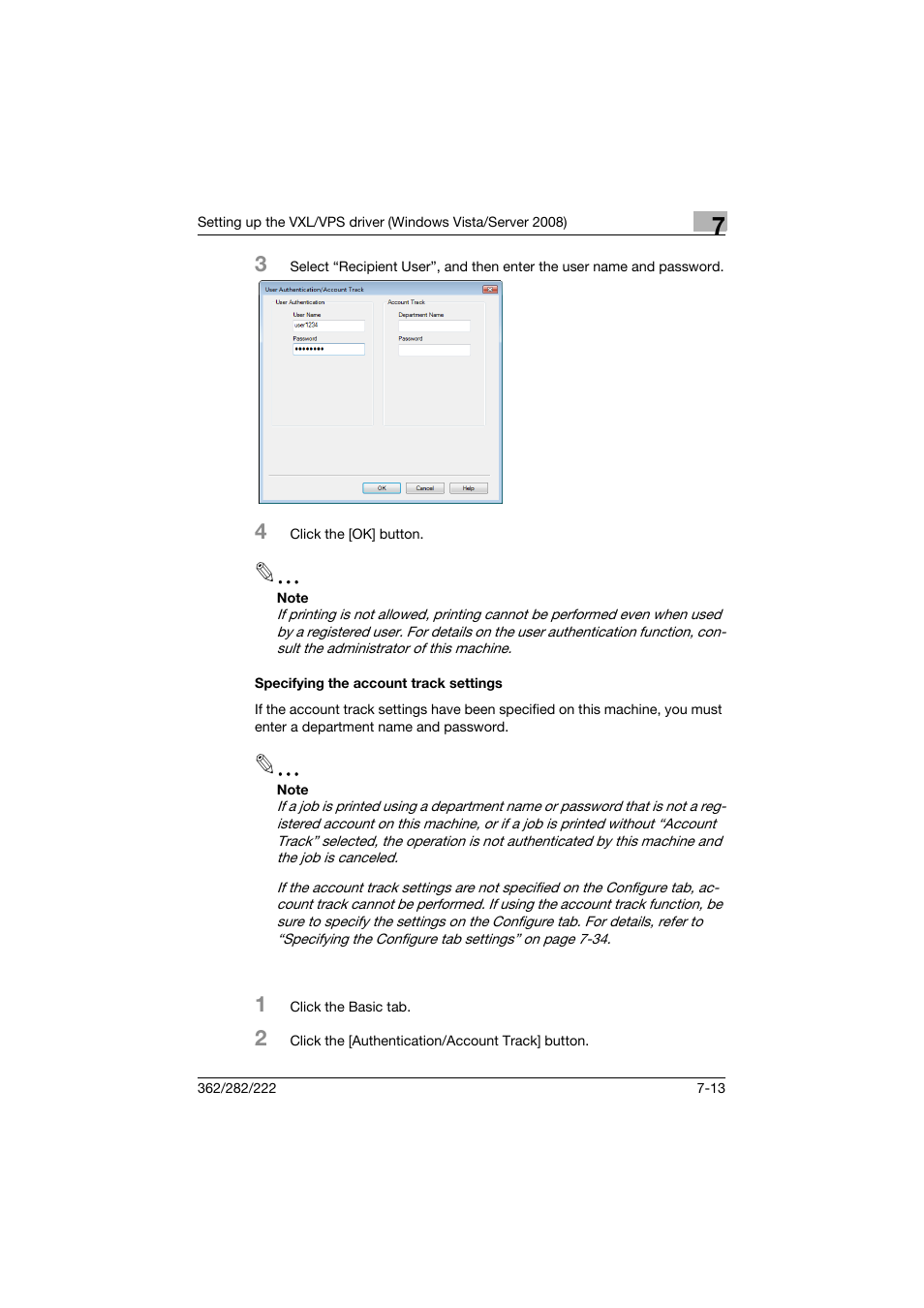 Specifying the account track settings, Specifying the account track settings -13 | Konica Minolta bizhub 362 User Manual | Page 195 / 372