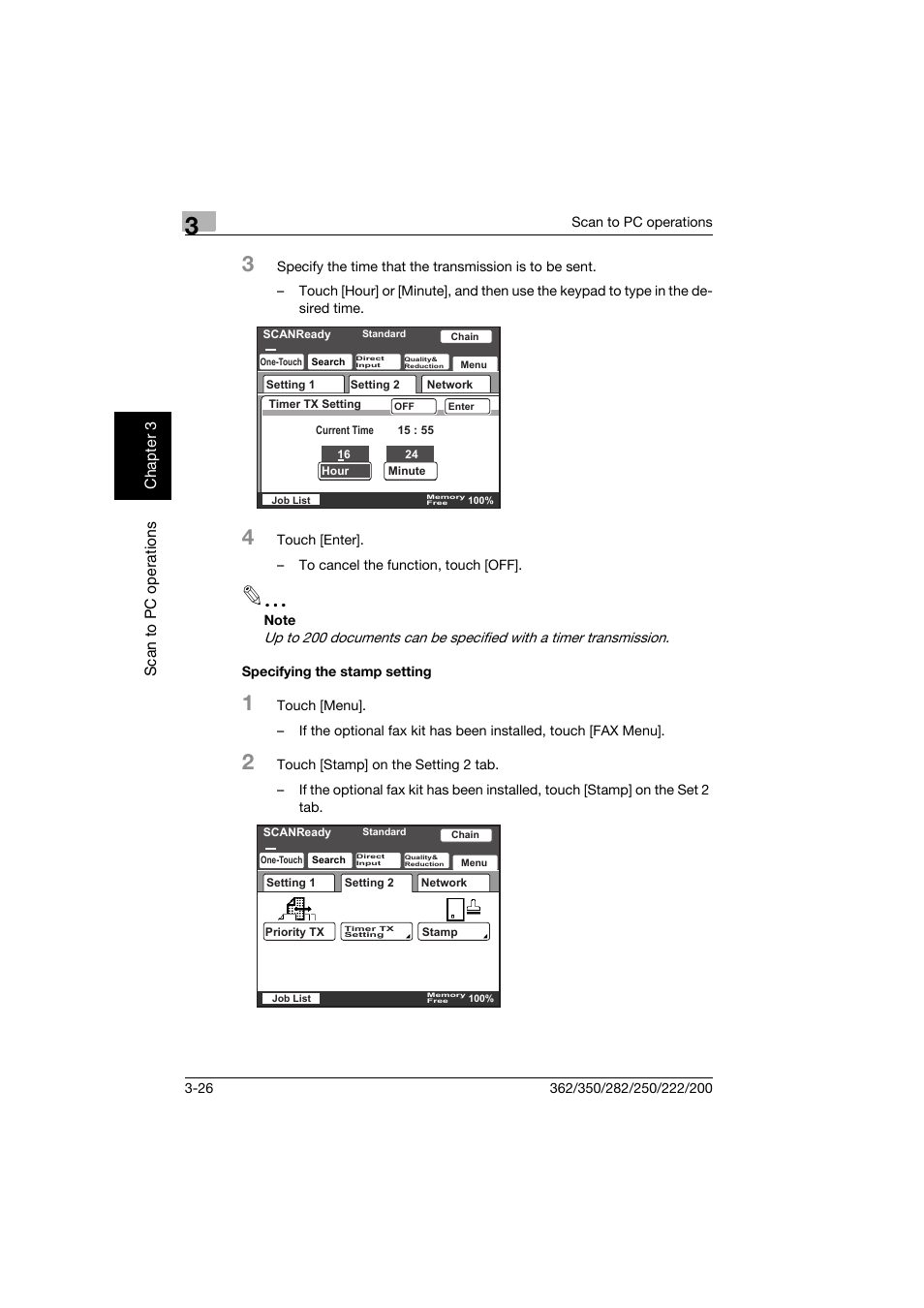 Specifying the stamp setting, Specifying the stamp setting -26 | Konica Minolta bizhub 282 User Manual | Page 101 / 288