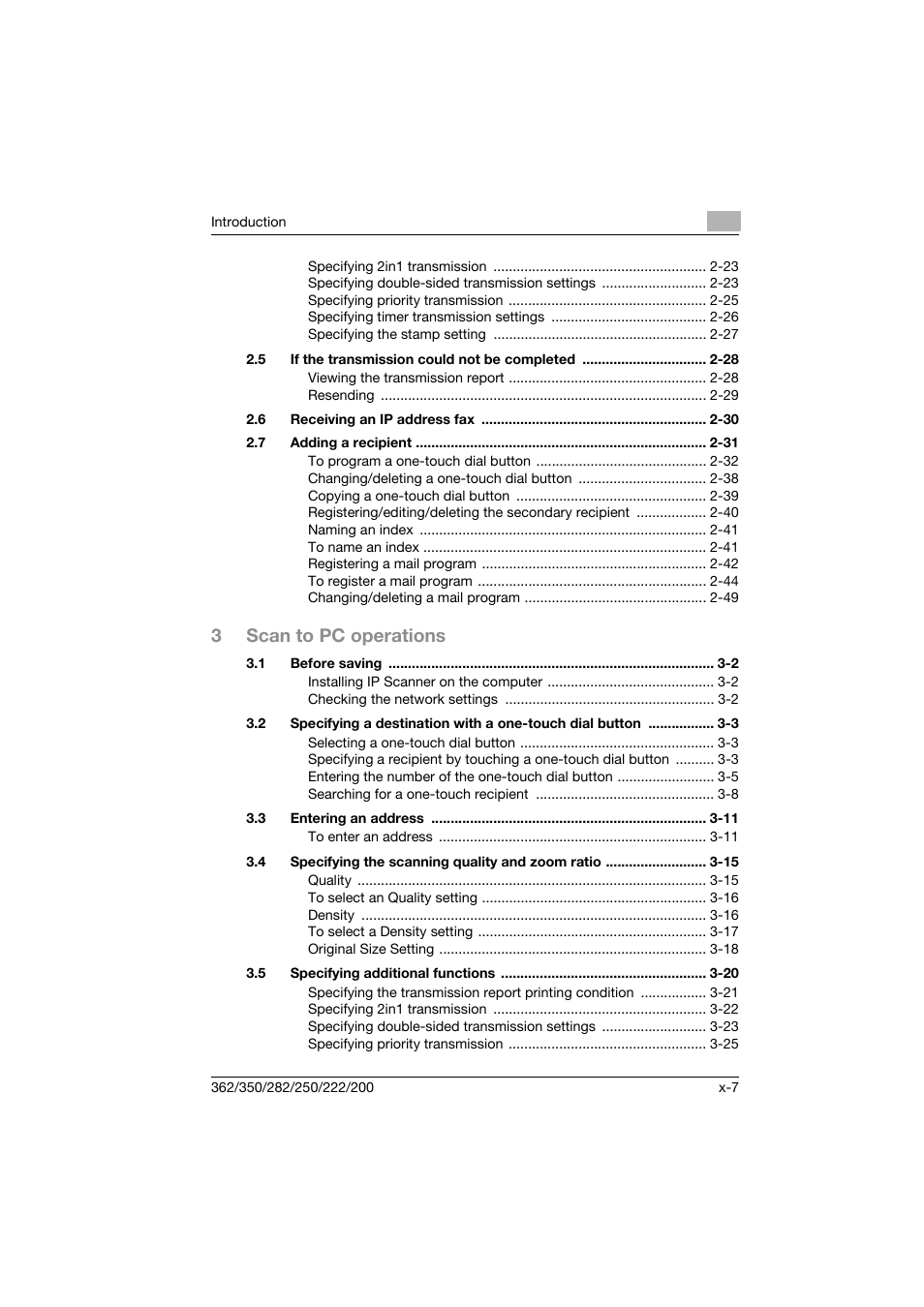 3scan to pc operations | Konica Minolta bizhub 282 User Manual | Page 8 / 288