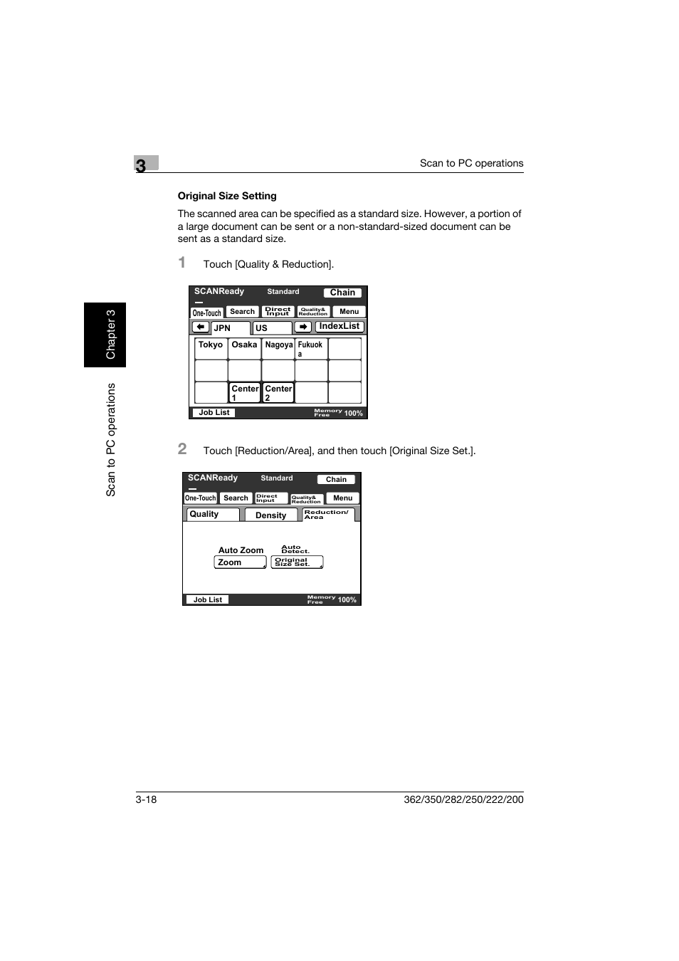Original size setting, Original size setting -18 | Konica Minolta bizhub 282 User Manual | Page 93 / 288