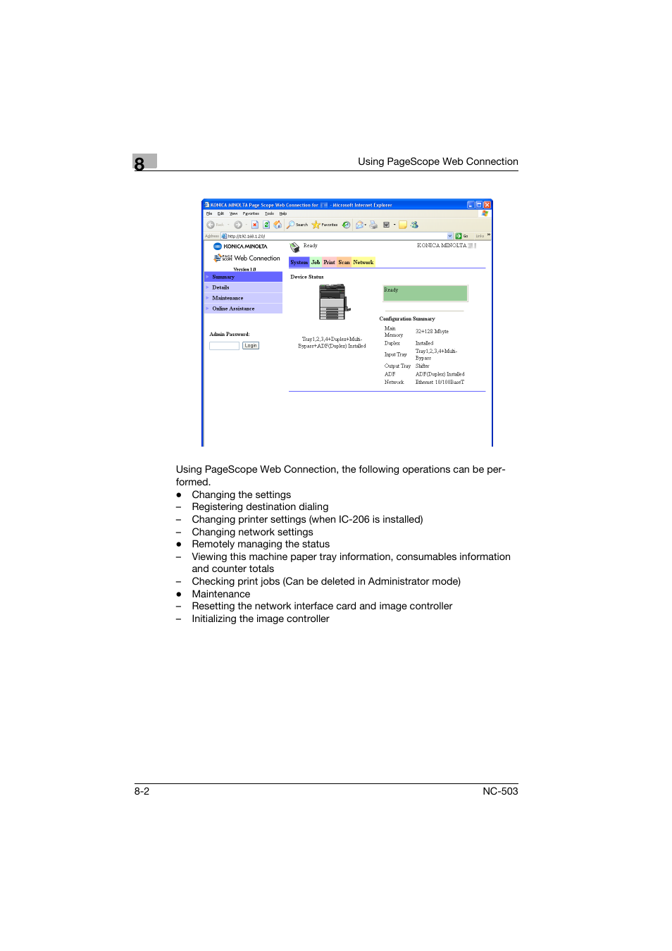 Konica Minolta NC-503 User Manual | Page 167 / 244