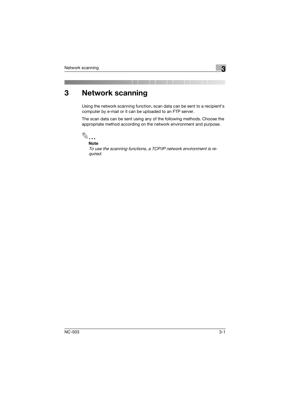 3 network scanning, Network scanning, 3network scanning | Konica Minolta NC-503 User Manual | Page 48 / 244