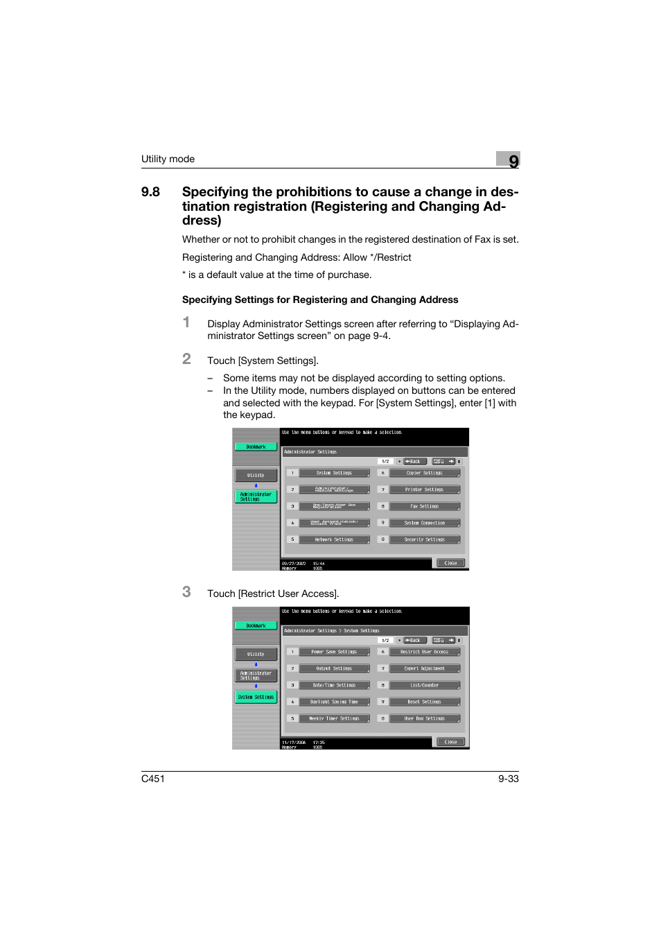 Konica Minolta bizhub C451 User Manual | Page 279 / 399