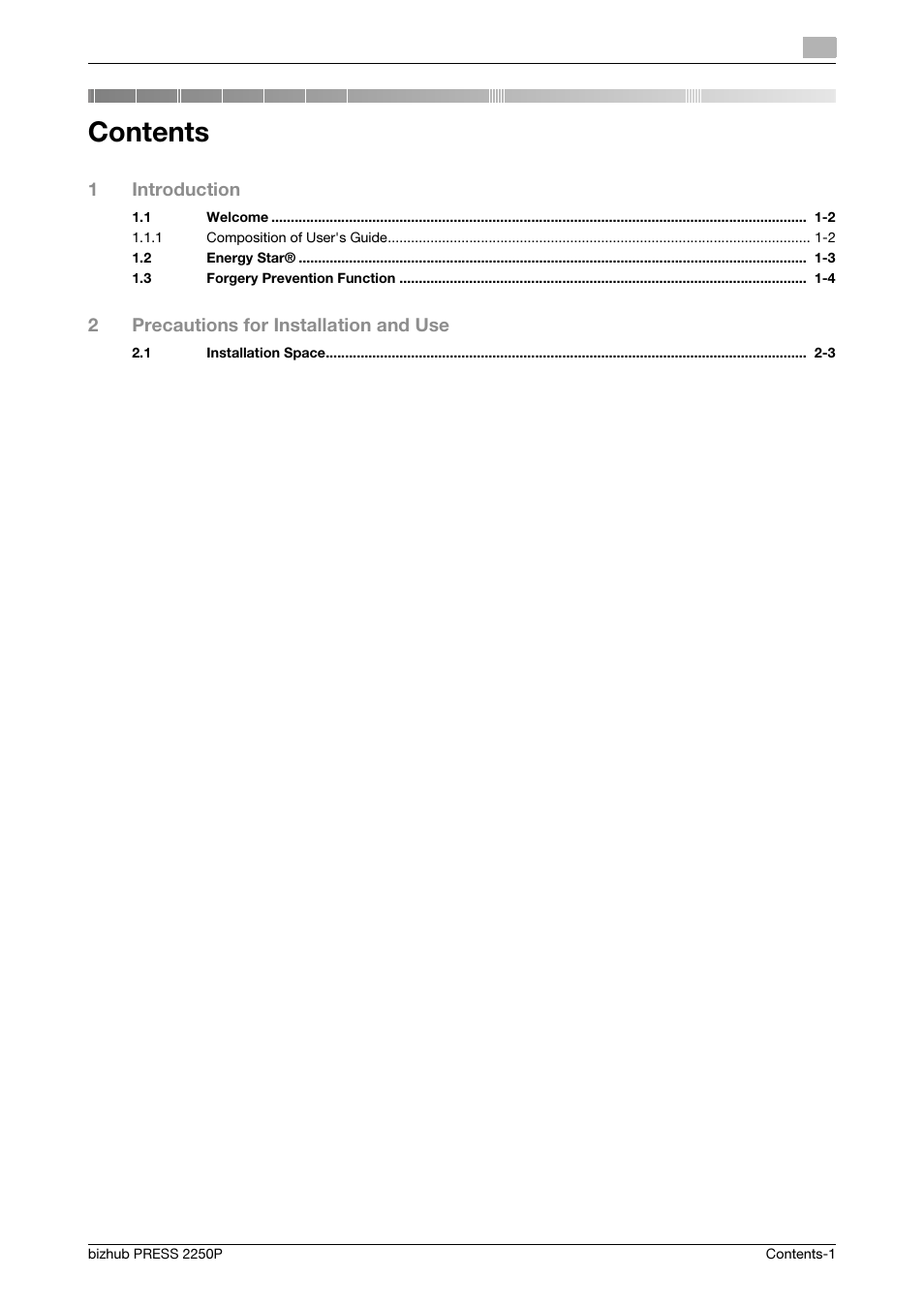 Konica Minolta bizhub PRESS 2250P User Manual | Page 3 / 28