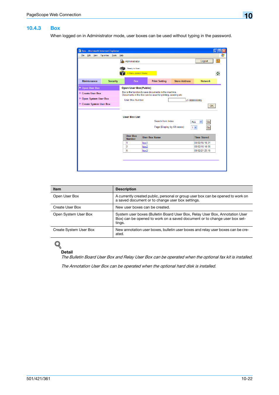3 box, Box -22 | Konica Minolta bizhub 421 User Manual | Page 287 / 321