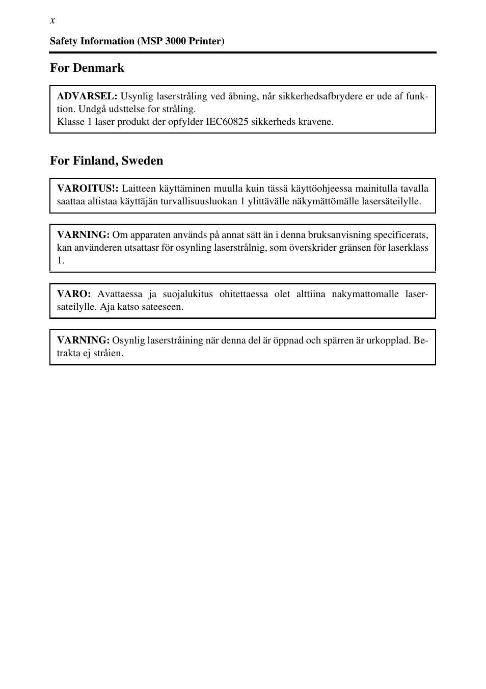Konica Minolta MSP3500 User Manual | Page 18 / 136