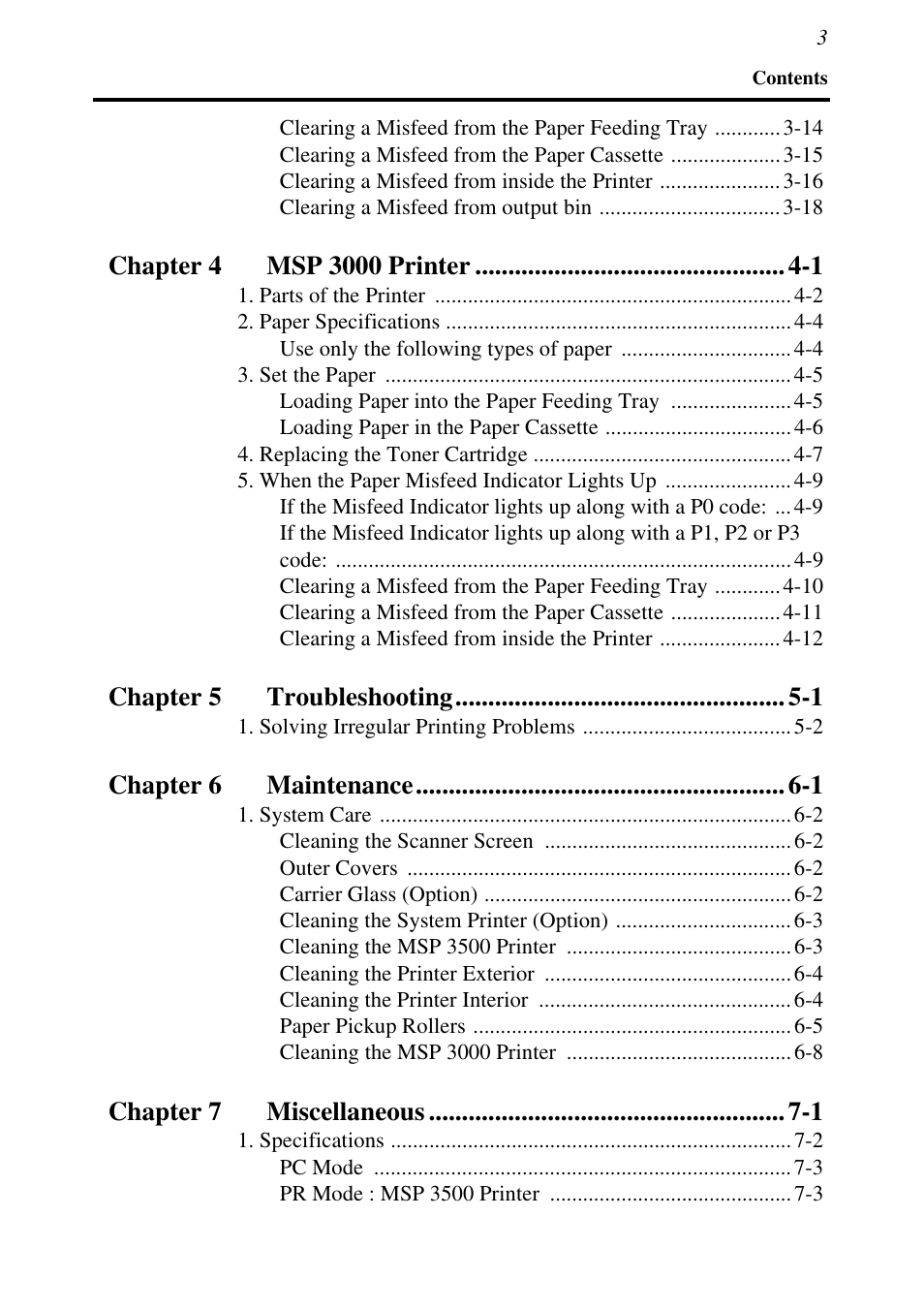 Konica Minolta MSP3500 User Manual | Page 23 / 136