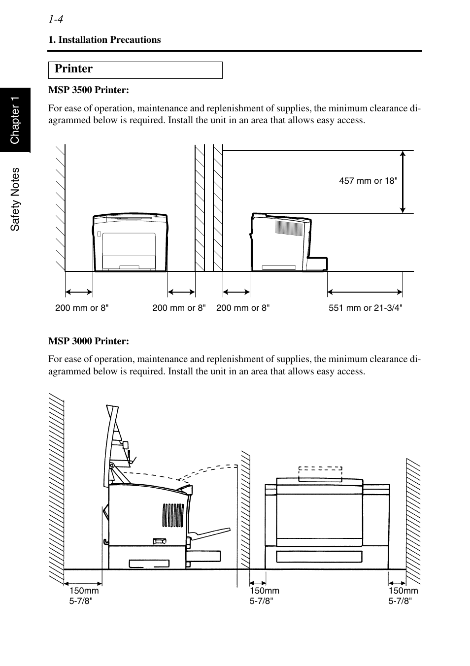 Printer | Konica Minolta MSP3500 User Manual | Page 28 / 136