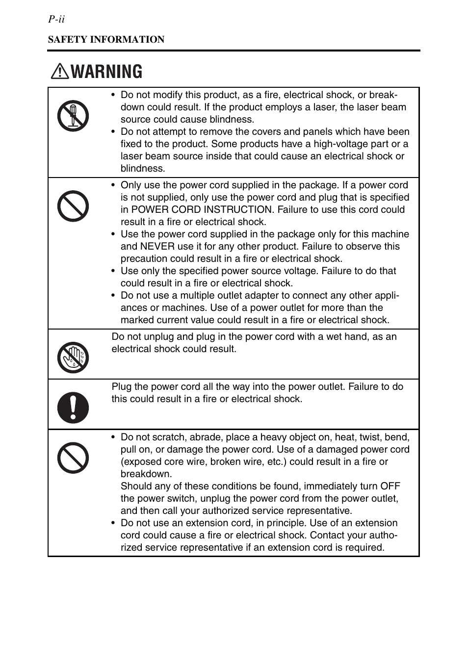 Konica Minolta MSP3500 User Manual | Page 4 / 136