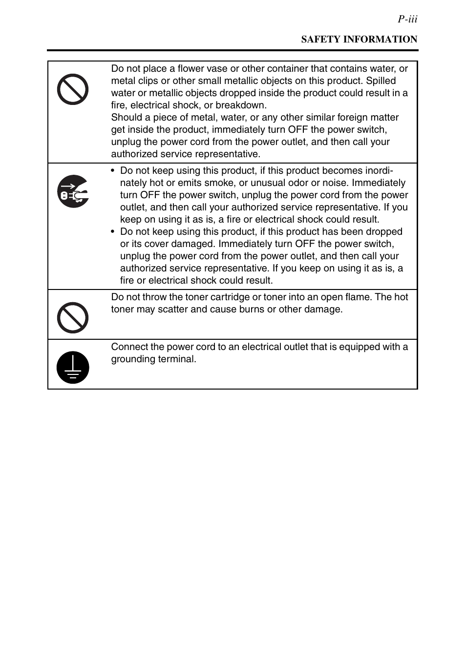 Konica Minolta MSP3500 User Manual | Page 5 / 136