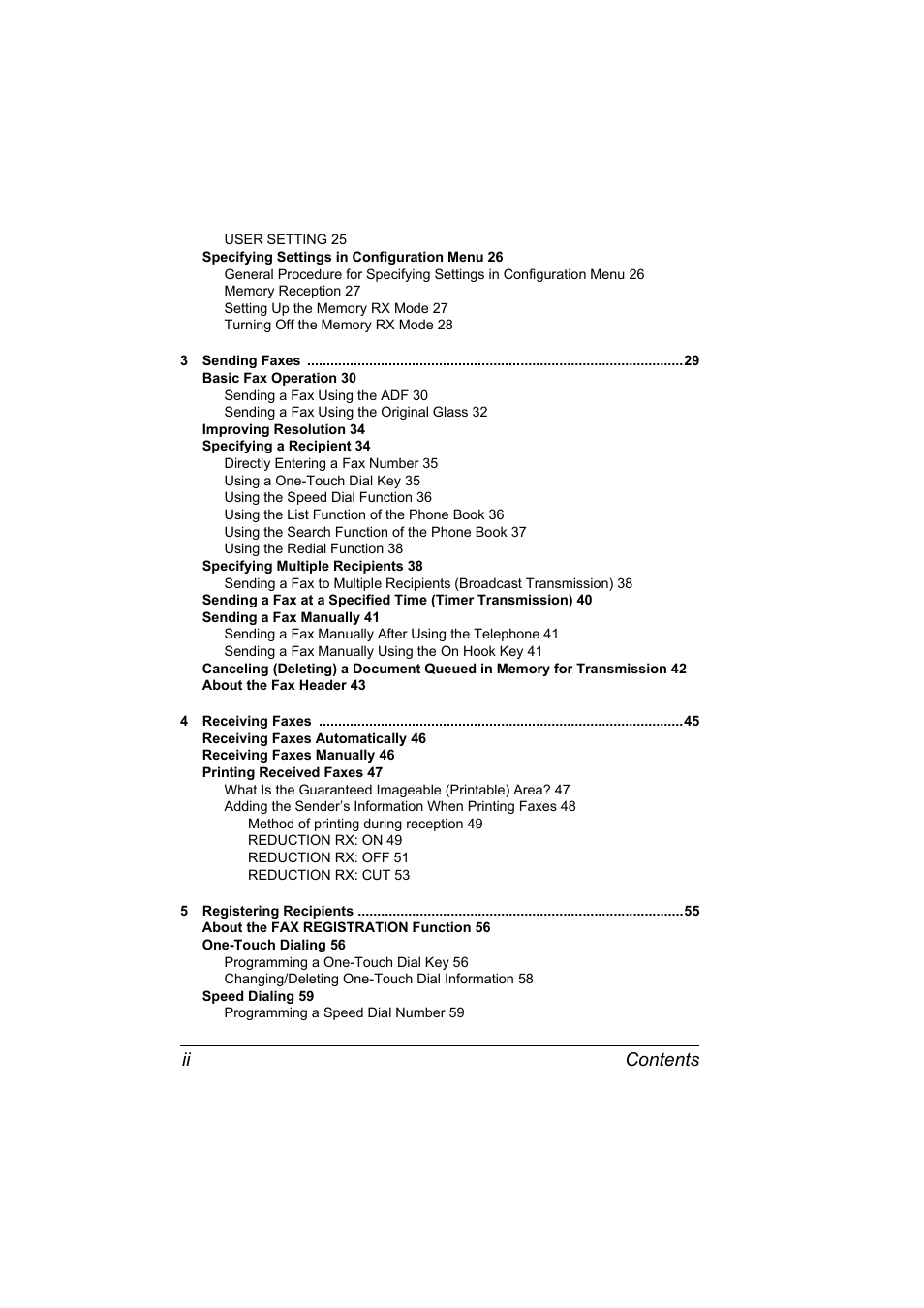 Contents ii | Konica Minolta bizhub C10 User Manual | Page 4 / 92