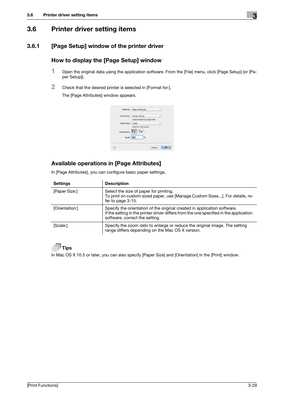 6 printer driver setting items, Printer driver setting items -29 | Konica Minolta bizhub 4050 User Manual | Page 101 / 115