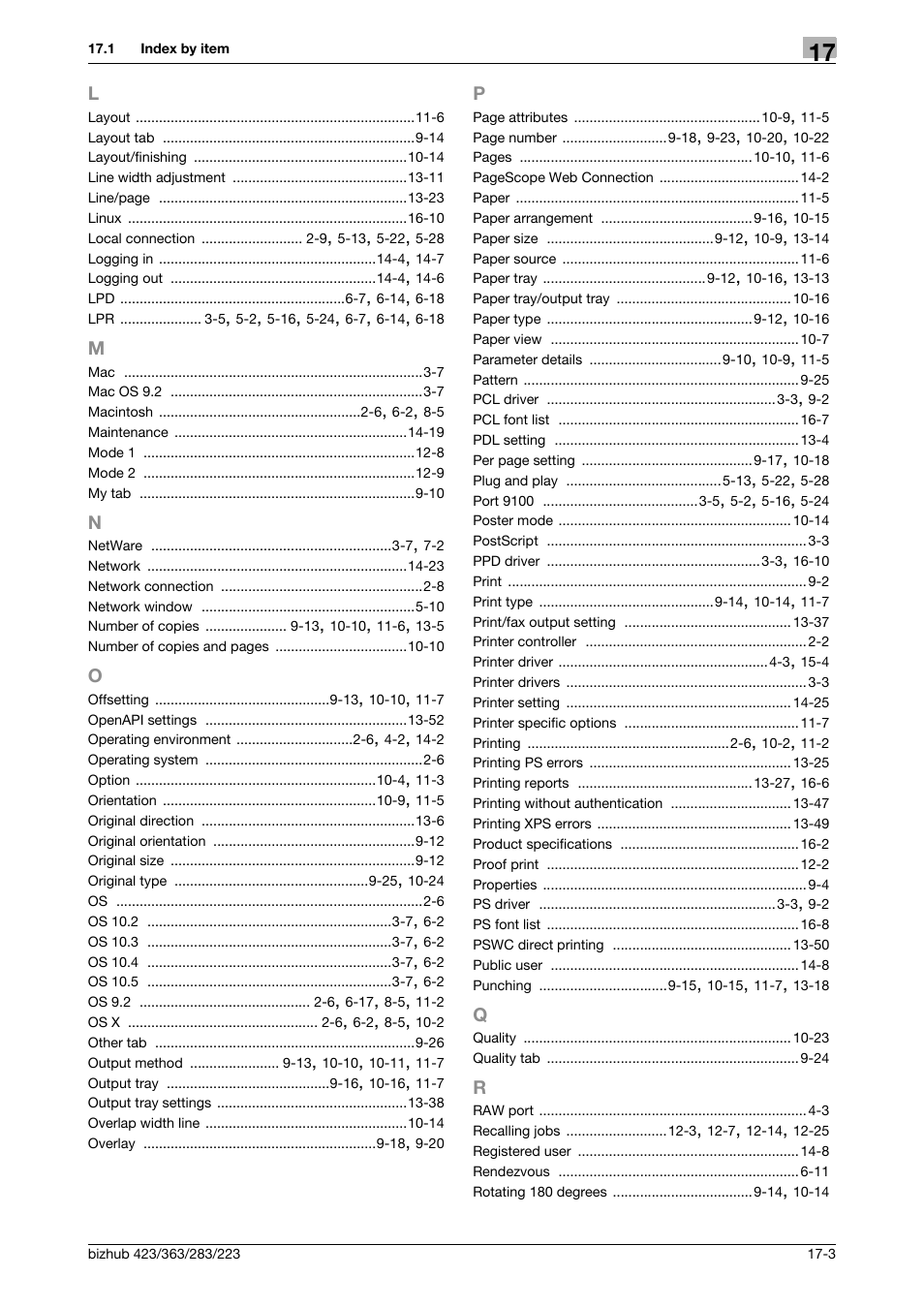 Konica Minolta BIZHUB 223 User Manual | Page 290 / 294